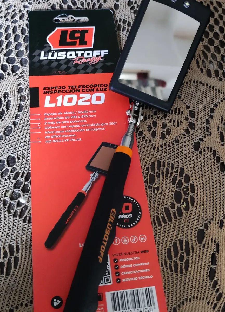 Espejo Telescópico De Inspección Lusqtoff (Con 2 pilas CR2032)