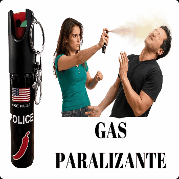 🔑 Gas Pimienta en Aerosol Llavero Police 🇺🇸 Importado de Estados Unidos