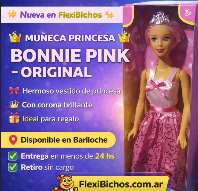 Muñeca Bonnie Pink Princesa - Original