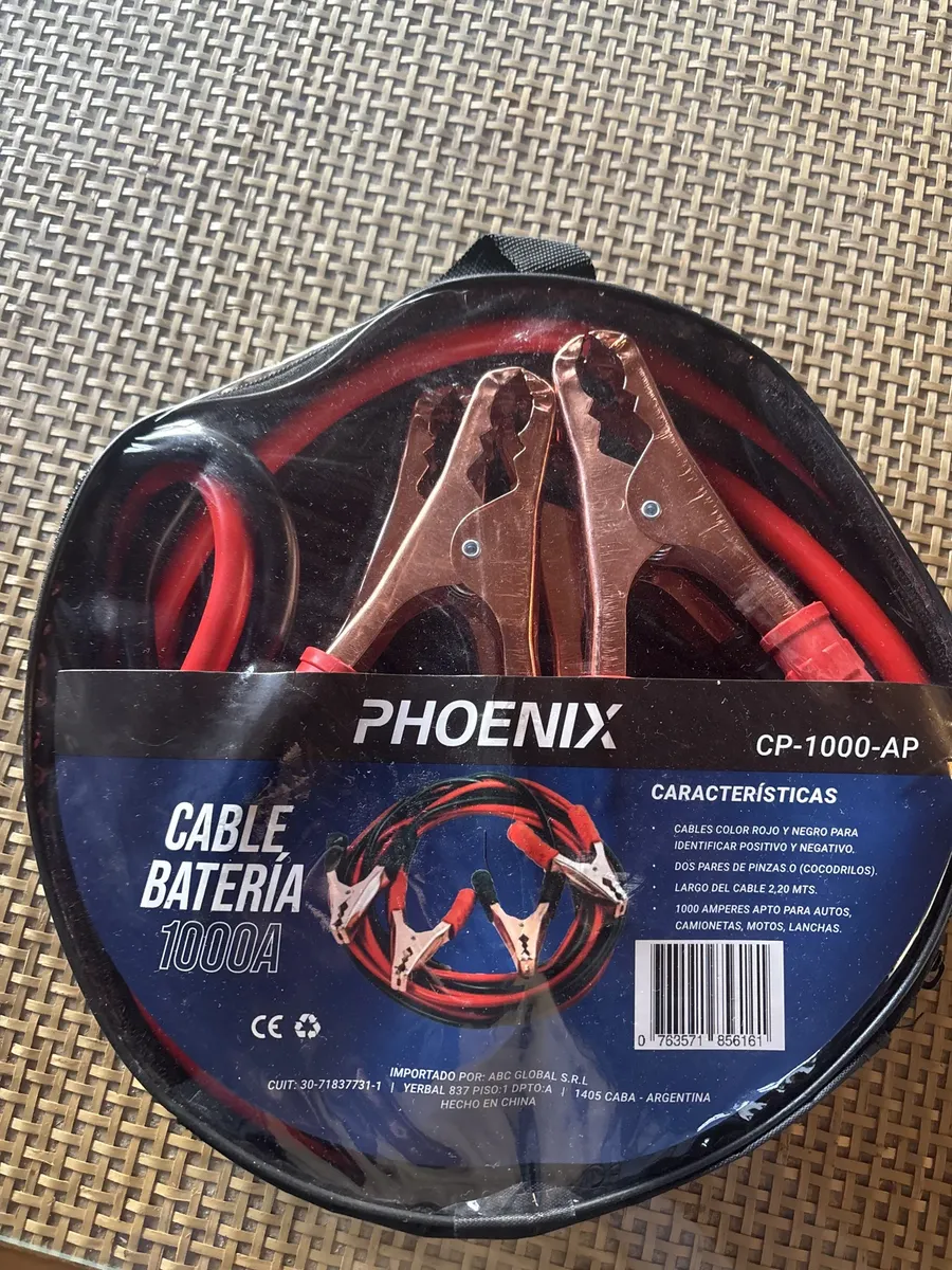Cables Reforzados 1000 Amperios para dar corriente a la bateria del auto