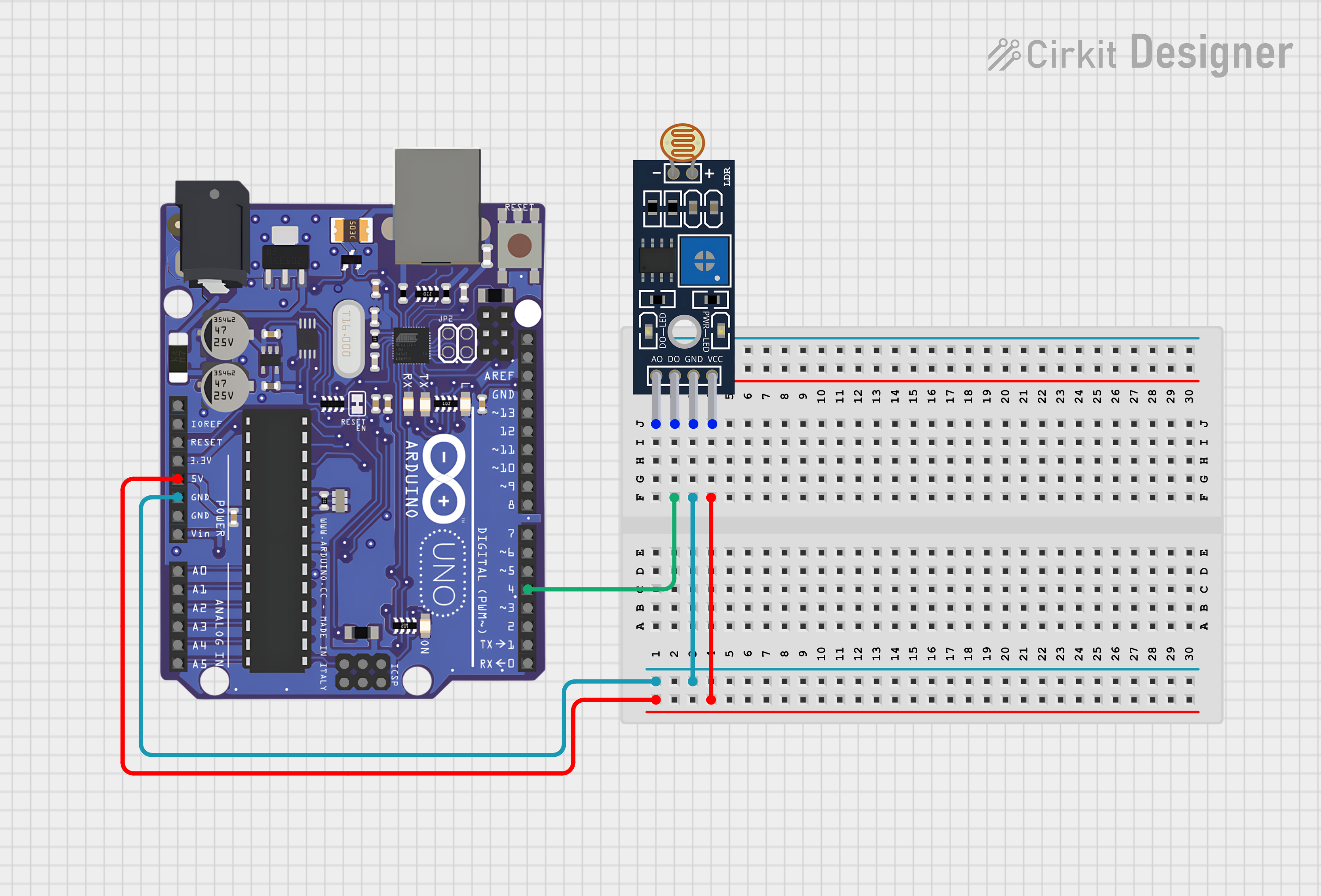 Diagrama de conexión para Arduino