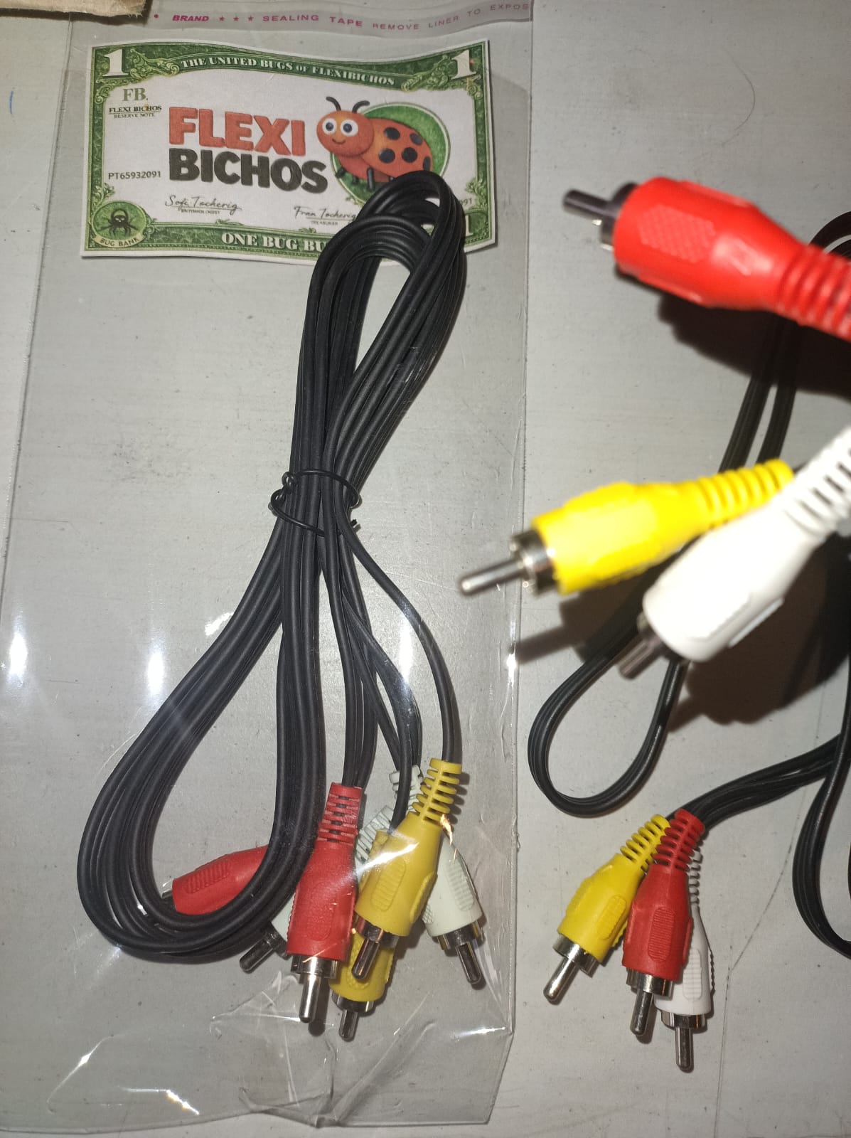 Cable 3 RCA  1.5 Metros Calidad